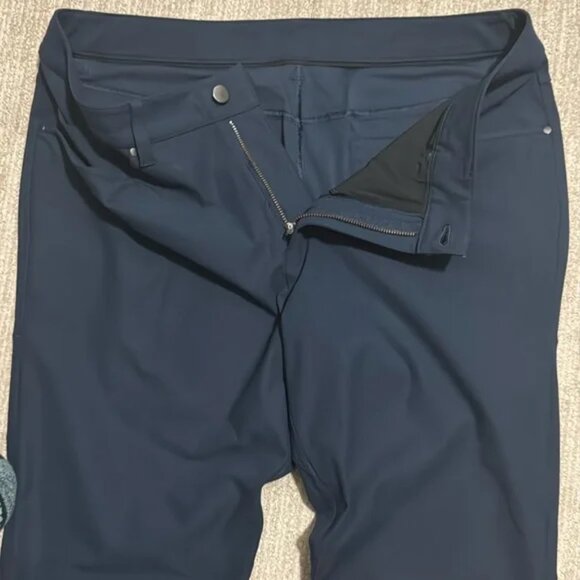 Lululemon Commission Pant Classic 32x32 Inseam Warpstreme True Navy Chinos - Picture 3 of 8
